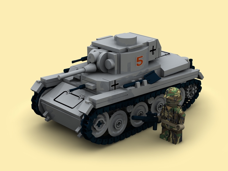 Custom Bauanl Ww2 Wwii German Panzer 38t Ausfa Tank Pdf Aus Lego