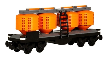 BlueBrixx Behälterwagen orange aus 191 Teilen 101767