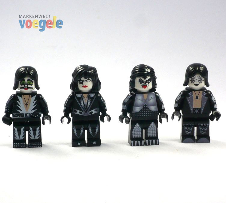 Custom Figuren American Rock Band Members Kiss Aus Lego® Teilen Markenwelt Voegele
