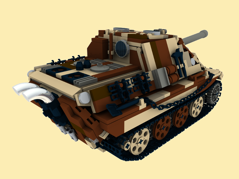 Custom Bauanleitung CAMO SdKfz 173 Panzer V JAGD Panther WW2 aus LEGO