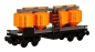 Preview: BlueBrixx Container trolleys orange 191 parts 101767