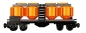 Preview: BlueBrixx Container trolleys orange 191 parts 101767