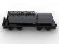 Preview: BlueBrixx Railroad Standard tank wagon center black with 178 parts