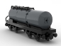 Preview: BlueBrixx Railroad Standard tank wagon center black with 178 parts