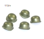 Preview: Minifig.cat Custom WWII soldiers US M 1 Helmet 5 peaces in iron green for LEGO® figures