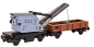 Preview: BlueBrixx Crane wagon with stanchion wagon 101076