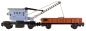 Preview: BlueBrixx Crane wagon with stanchion wagon 101076