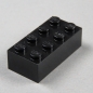 Preview: LEGO® Stein 2x4 schwarz 3001