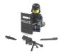 Preview: Custom Figure Police made of LEGO® parts an Custom accessories Shild Police