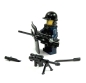 Preview: Polizist aus LEGO® Teilen und Custom Zubehör Waffe Weste Schild Police mit Lampen