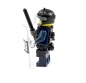 Preview: Custom policeman from LEGO® parts and custom accessories blue weapon helmet shield