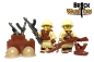 Preview: BrickWarriors Japanischer Helm für LEGO Figuren