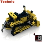 Preview: Custom Bulldozer - Minifigscale Bauanleitung