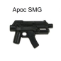 Preview: Brickarms Apoc SMG Gun waffe in schwarz für LEGO Figuren