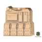 Preview: Combat Brick Weste mit Trinkrucksack auf der Rückseite für LEGO® Figuren in der Farbe dark tan