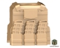 Preview: Combat Brick Wendeweste mit PMags und einem Clip für LEGO® Figuren in der Farbe dark tan