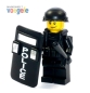 Preview: Custom Figure SWAT Police with weapen and much accessories made of LEGO bricks (Mini2.)