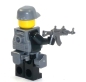 Preview: Custom Figure SWAT Police with weapen and much accessories made of LEGO bricks (Mini6.)