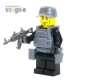 Preview: Custom Figure SWAT Police with weapen and much accessories made of LEGO bricks (Mini6.)