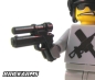 Preview: Brickarms Longslide Gun black for LEGO figures