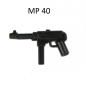 Preview: Brickarms MP 40 schwarz für LEGO Figuren