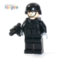 Preview: Custom Figure SWAT soldier with weapen and much Brickarms accessories made of LEGO bricks gun