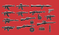 Preview: Custom BrickArms Russian Set with 14 modern weapons and weapon accessories