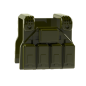 Preview: Combat Brick Special Force Weste mit Magazintaschen für LEGO® Figuren in der Farbe grün