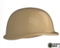 Preview: 5 Combat Brick Custom WW2 Vietnam US Army M1 Stahl Helm für LEGO® Figuren dark tan