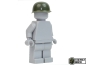 Preview: 5 Combat Brick Custom WW2 Vietnam US Army M1 Stahl Helm für LEGO® Figuren grün