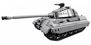 BlueBrixx King Tiger Tank modells 840 parts (100730)