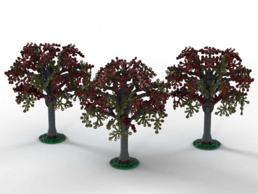 BlueBrixx Beech trees, set of 3 753 parts