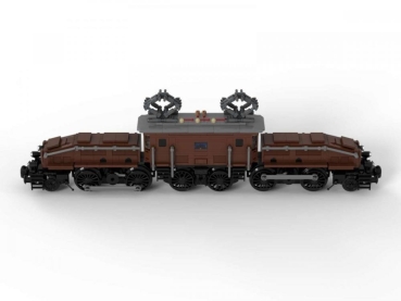 BlueBrixx Legendary locomotive: Krokodil in brown 1010 parts 102880