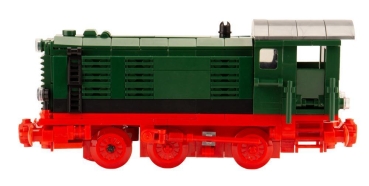 BlueBrixx Train Diesel locomotive V36 green 320 parts 102938