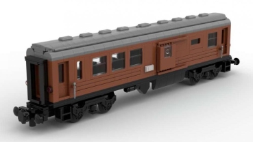 BlueBrixx Train Motorisable Passenger- and Baggage car 665 parts