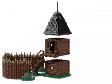 BlueBrixx Watchtower with palisade 103975