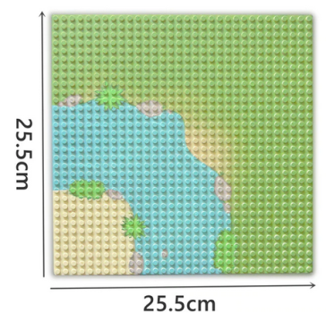 Base plate river and terrain curve 32x32 studs