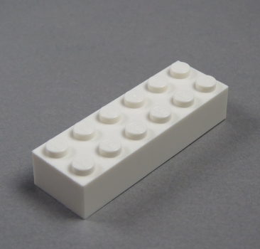 LEGO brick 2x4 white 2456