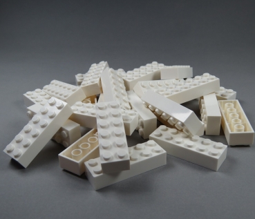 LEGO brick 2x4 white 2456