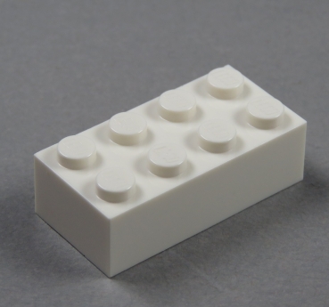 LEGO brick 2x4 white 3001
