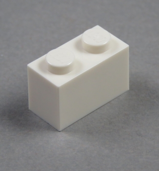 LEGO brick 1x2 white 3004