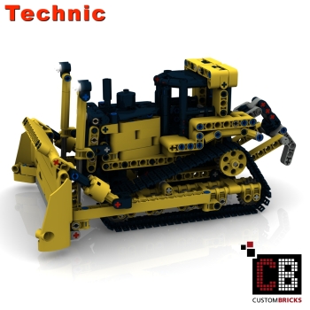 Custom Bulldozer - Minifigscale instruction