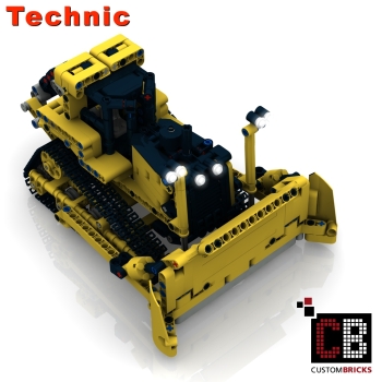 Custom Bulldozer - Minifigscale Bauanleitung