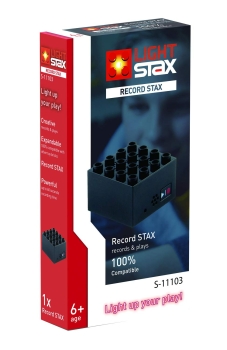 Light Stax S-11103 Record Stax 4 x 4 Stax mit mehr als 60 Sekunden Aufnahme- und Abspielmöglichkeit schwarz