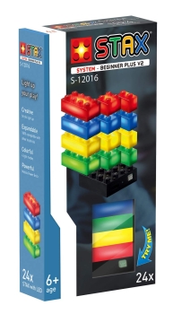 Light Stax S-12006 24 LED-Bausteinen in 4 Farben Plus Mobile Power Brick