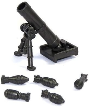 Custom Minifig.cat M2 Mortar 60mm black for LEGO figures