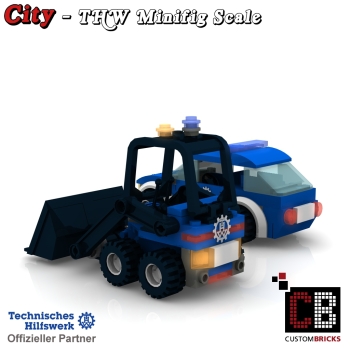 Custom THW Model instruction - Mini excavator with passenger car