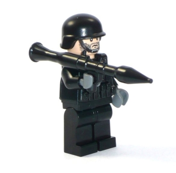 Custom Figure SWAT soldier with weapen and much Brickarms accessories made of LEGO bricks