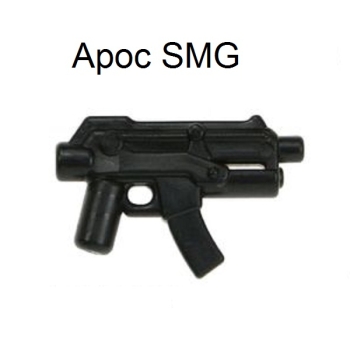 Brickarms Apoc SMG Gun black for LEGO figures