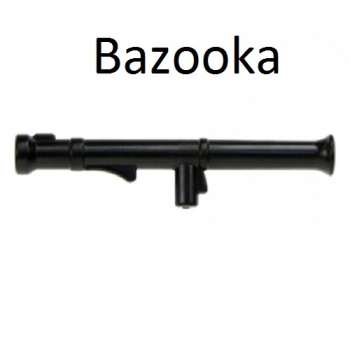 Brickarms Bazooka black for LEGO figures black for LEGO figures